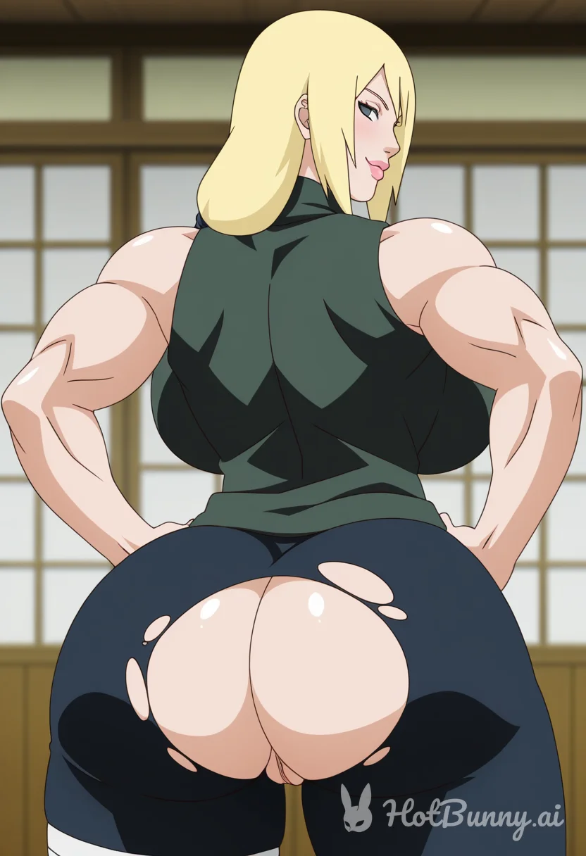Muscle Girl Blonde Ai Hentai