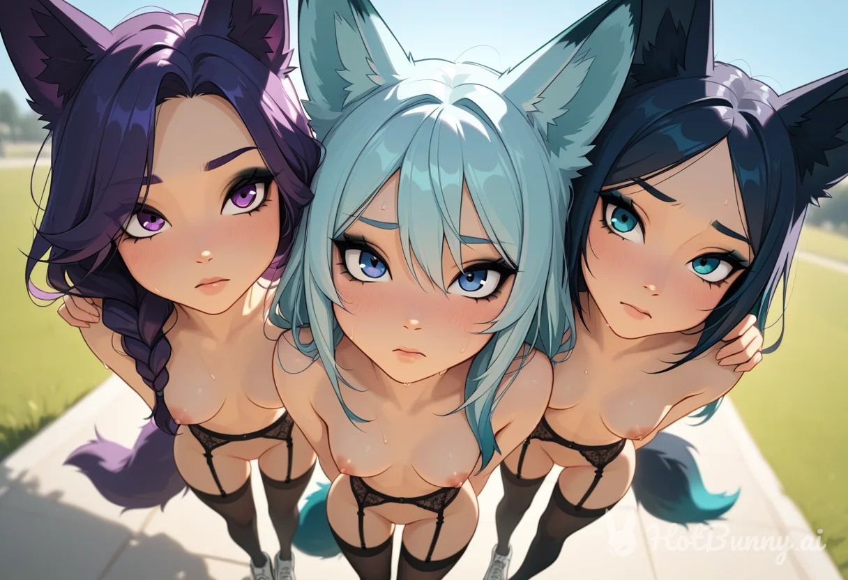 Fox Girl Public Lingerie Ai Hentai