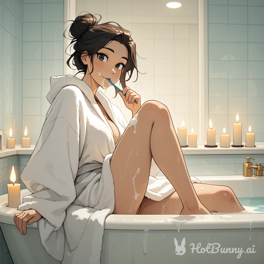 Brushing in bath