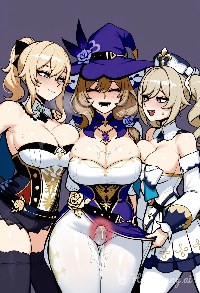 Jean and Lisa Futanari Threesome Ai Hentai