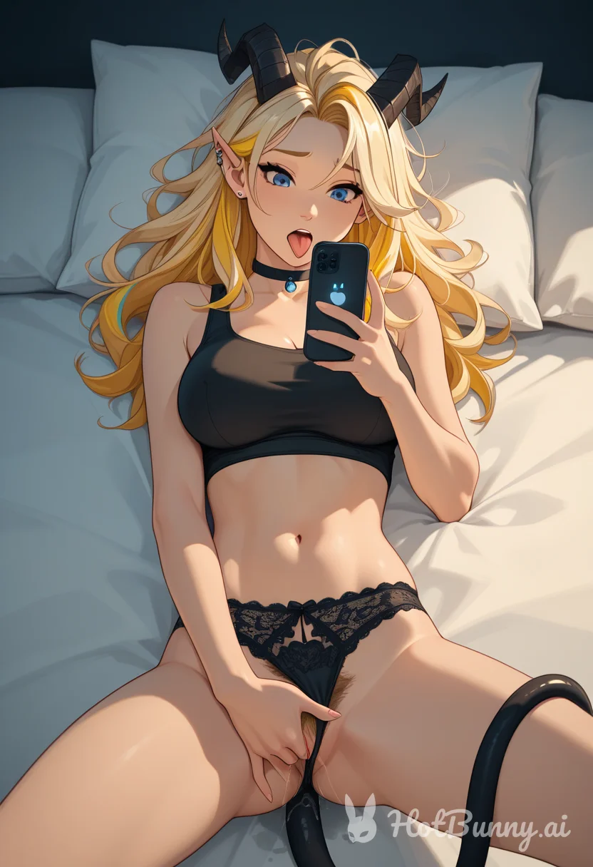 Succubus Masturbation Blonde Ai Hentai