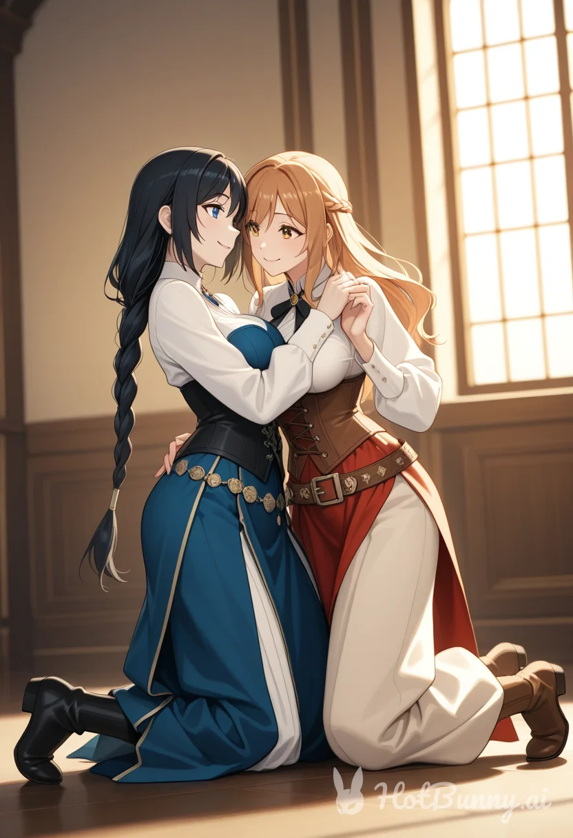 Tsuji and long hair Momo OCs