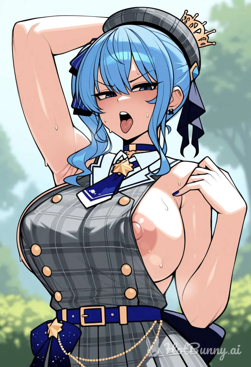 Hoshimachi Suisei and Hoshimachi Suisei Ai Hentai
