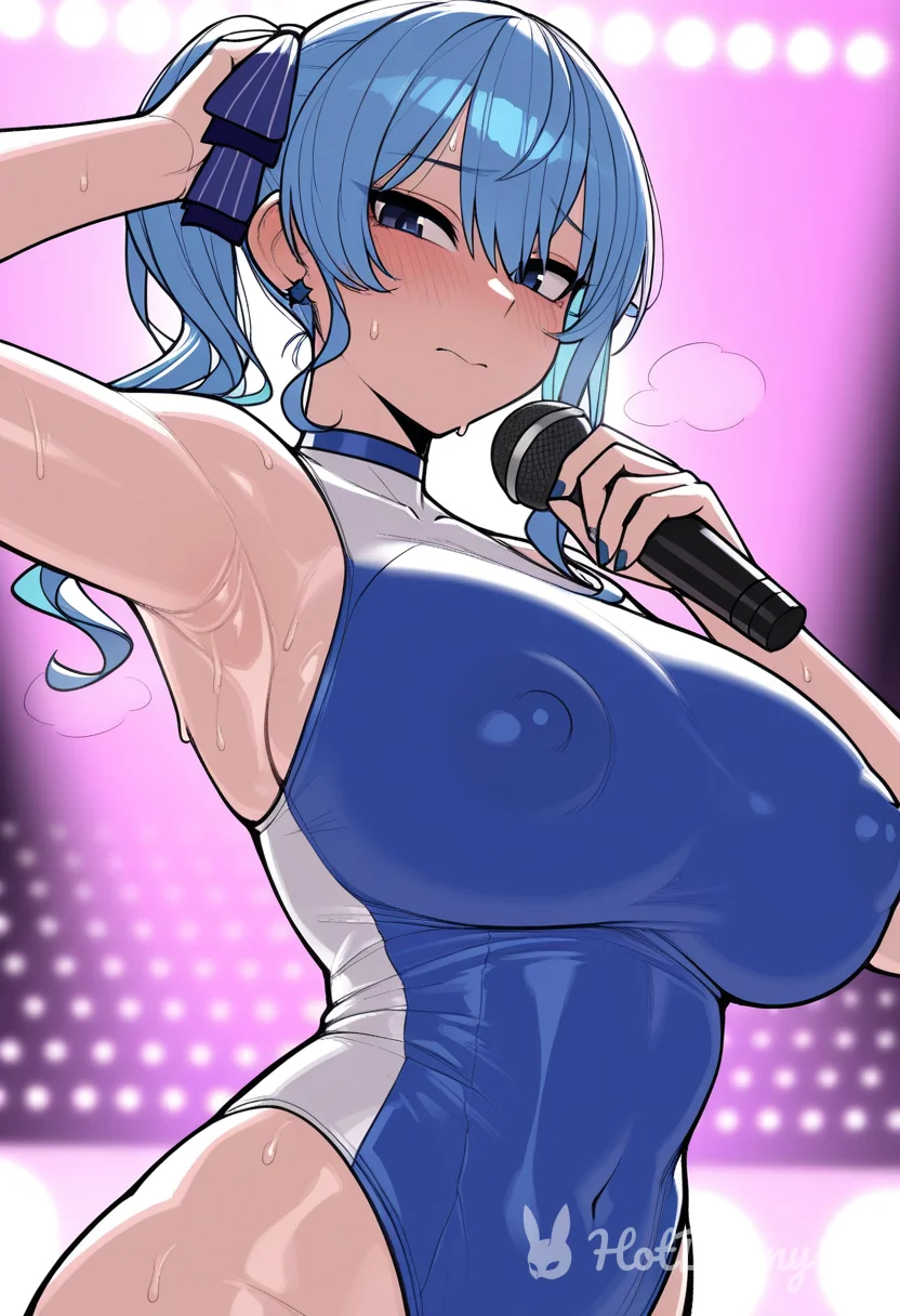 Hoshimachi Suisei from Hololive Ai Hentai