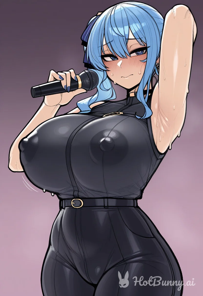 Hoshimachi Suisei from Hololive Ai Hentai