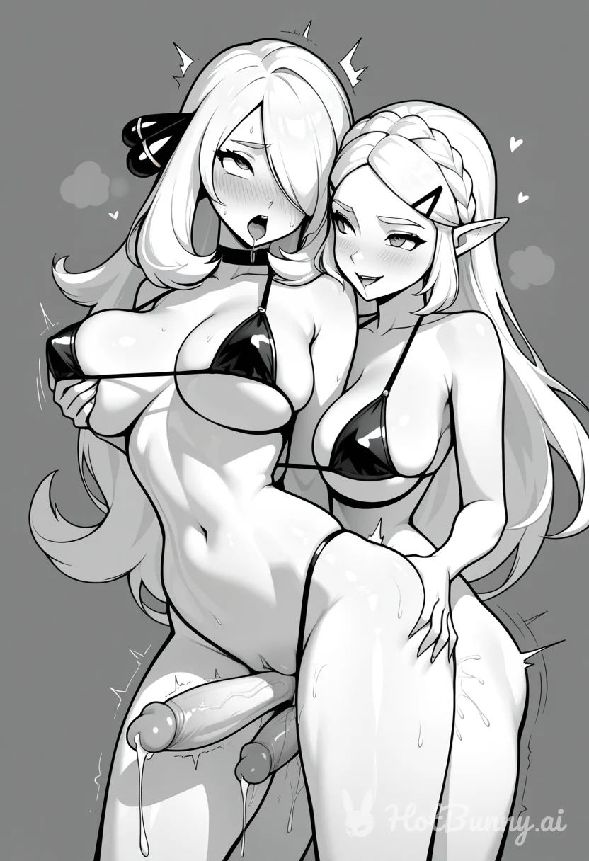 Zelda and Cynthia Futanari Chikan Ai Hentai