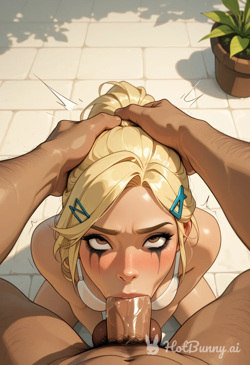 Deepthroat Blonde Ai Hentai
