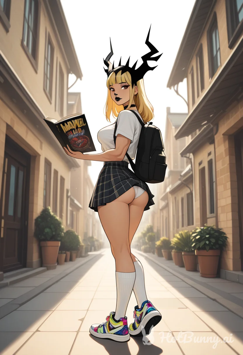 Big Ass Schoolgirl Blonde Ai Hentai