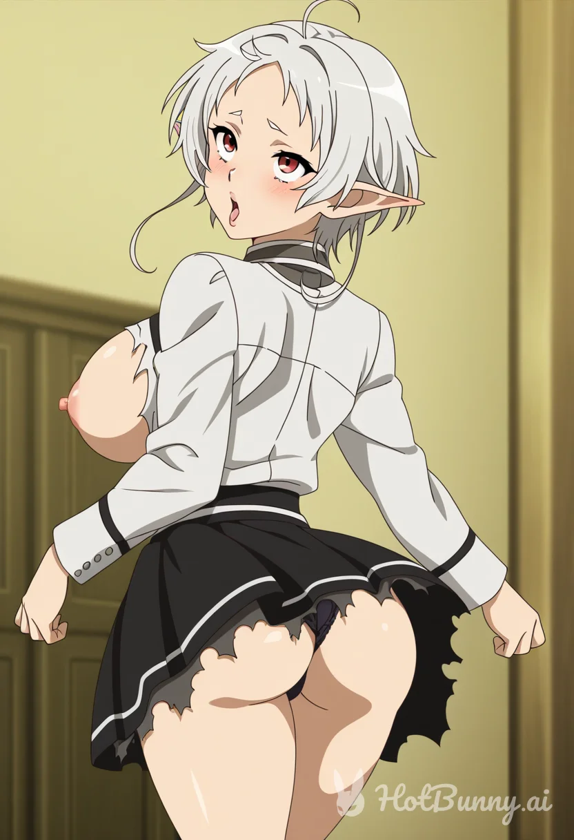 Elf Ahegao Schoolgirl Ai Hentai