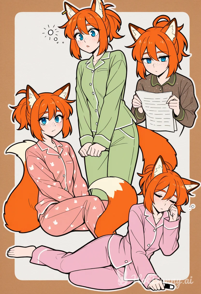 Sleepy fox