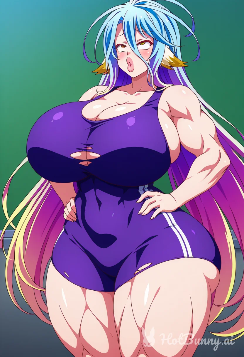 Pink Lips Muscle Girl Ai Hentai