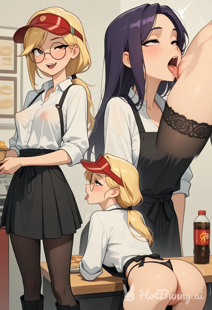 Lesbian Blonde Lingerie Ai Hentai