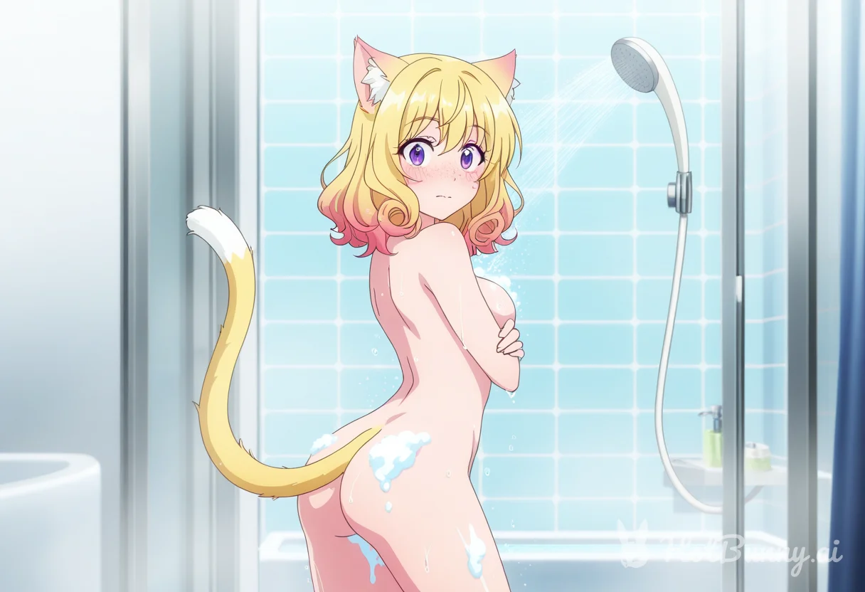 Cat Girl Bath Shower Ai Hentai