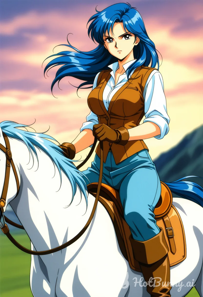 On a horse
