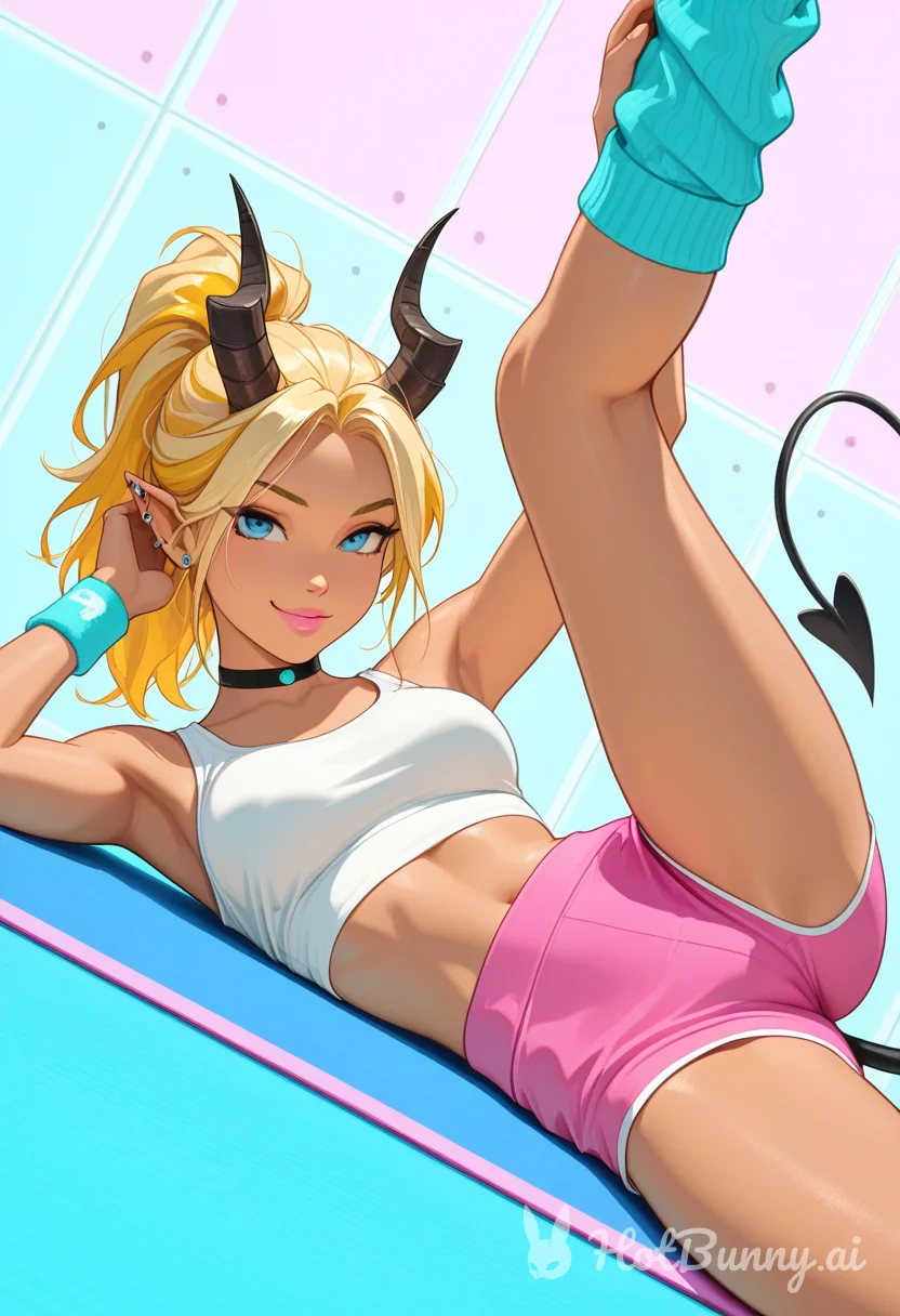 Succubus Ebony Blonde Ai Hentai