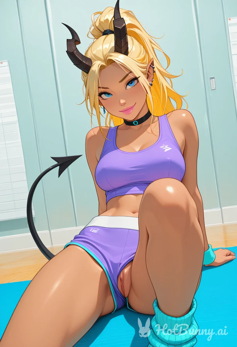 Succubus Ebony Blonde Ai Hentai