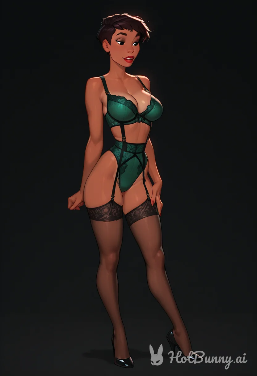 Lingerie Ebony Ai Hentai