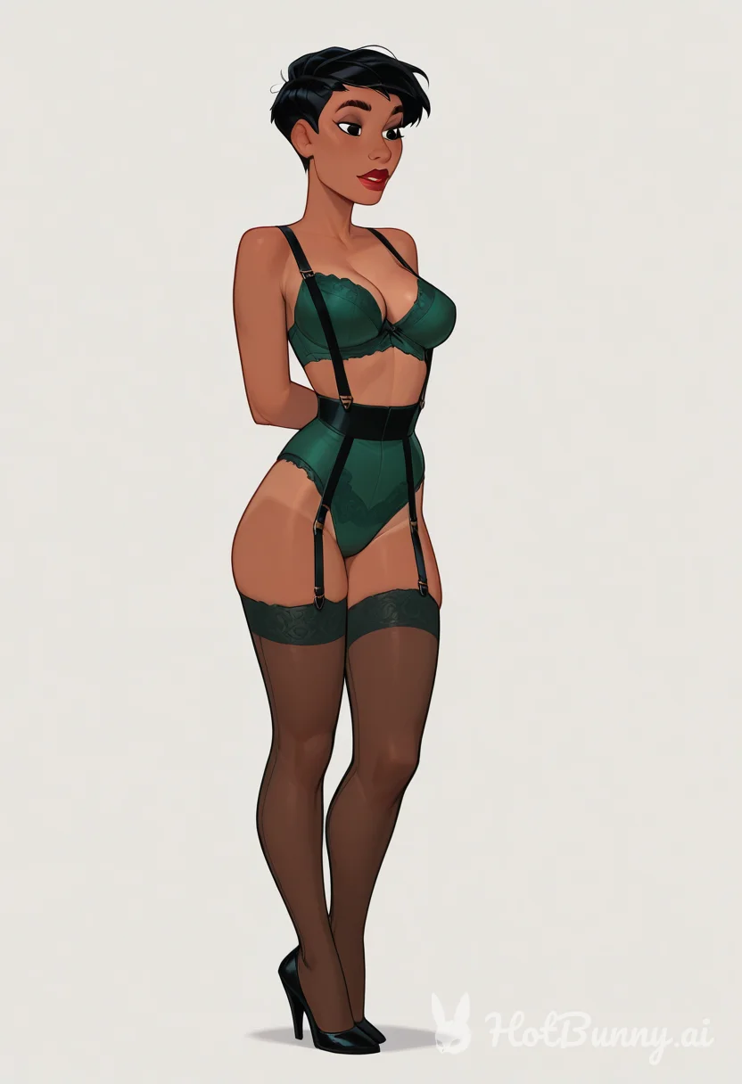 Lingerie Ebony Ai Hentai