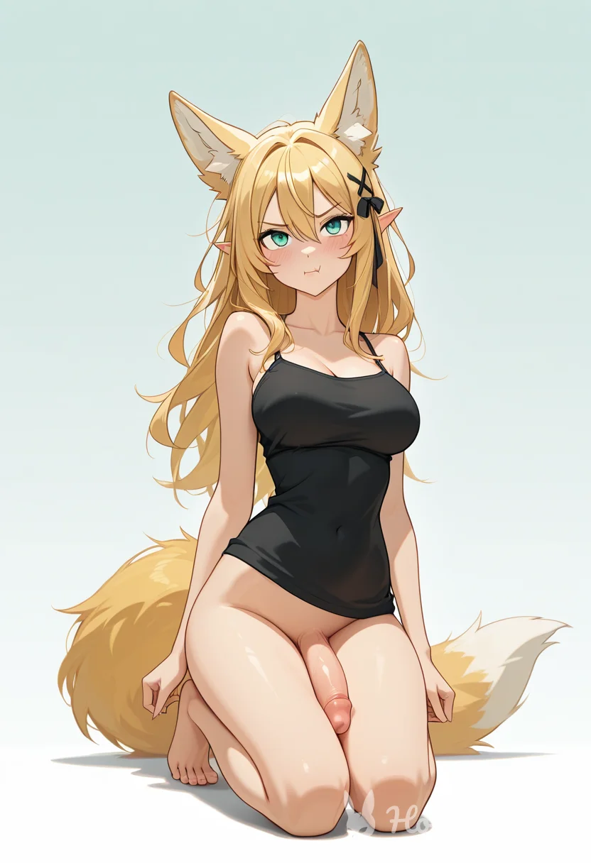 Futanari Blonde Lingerie Ai Hentai