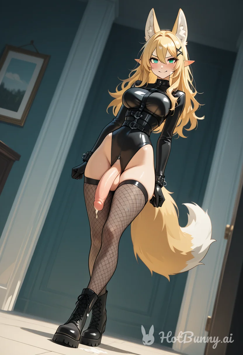 Futanari Blonde Lingerie Ai Hentai