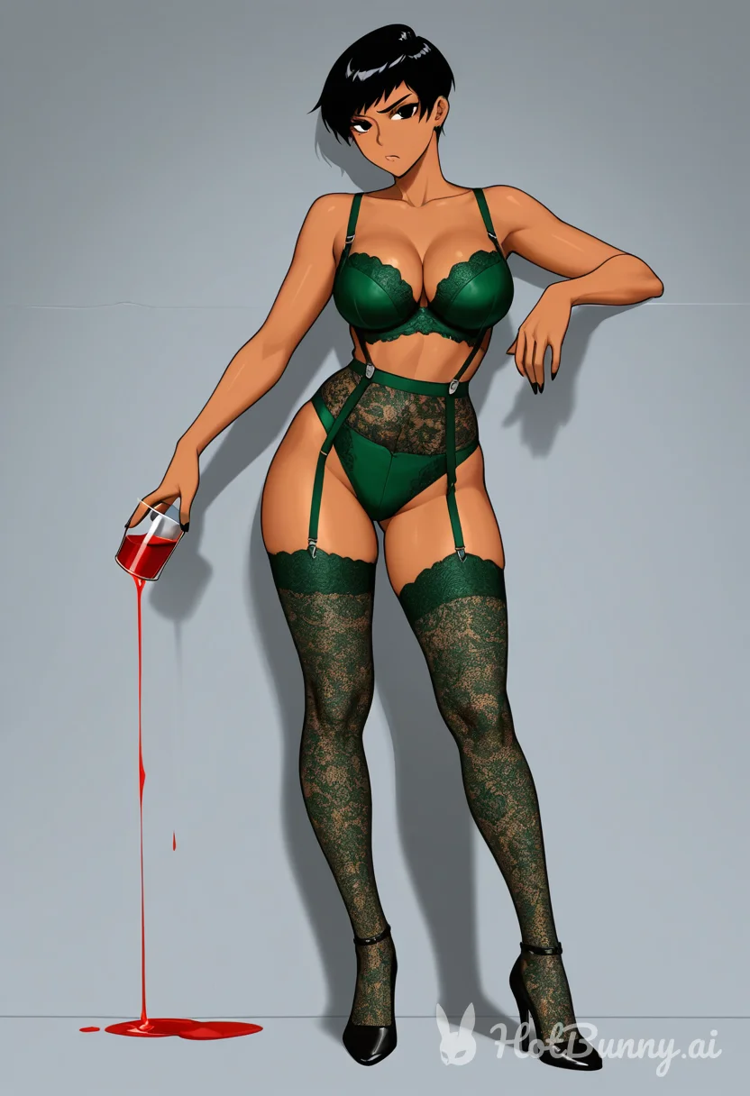Lingerie Ebony Ai Hentai