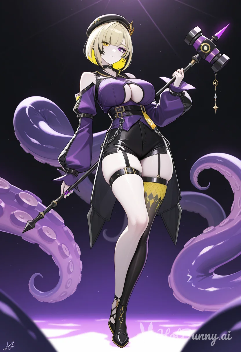 Tentacles Blonde Lingerie Ai Hentai