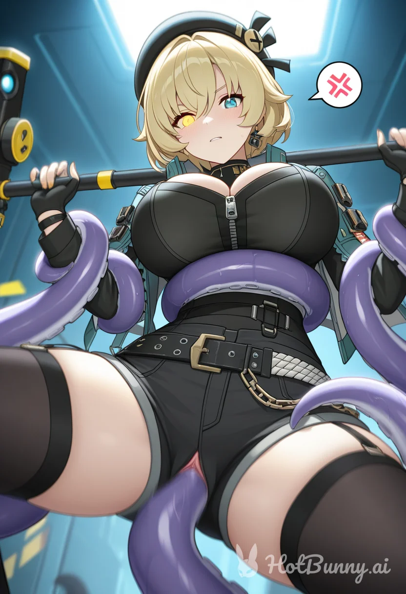 Tentacles Blonde Lingerie Ai Hentai