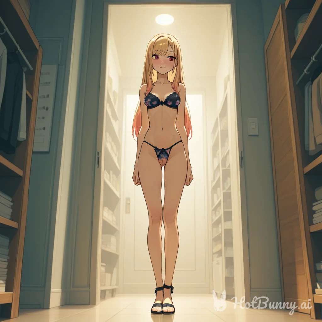 Public Lingerie Blonde Ai Hentai