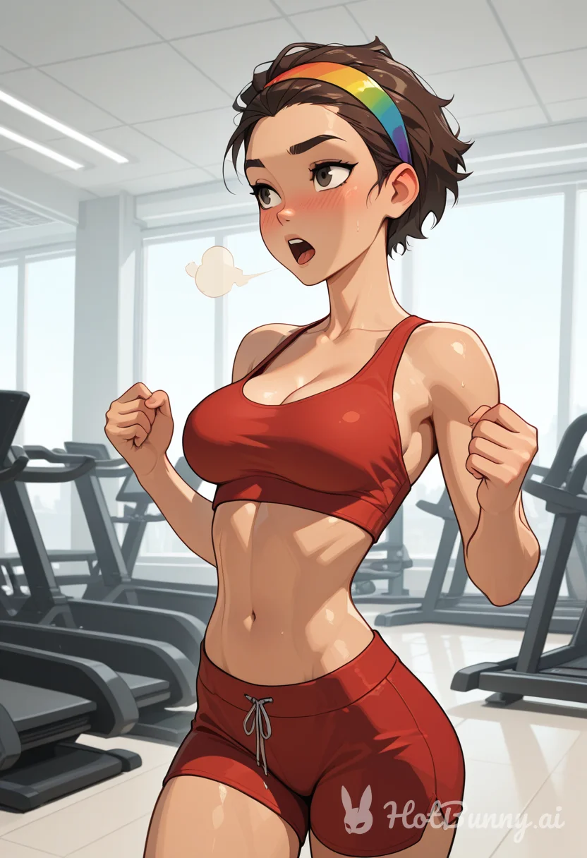 Hazel - Jogging at the Gym