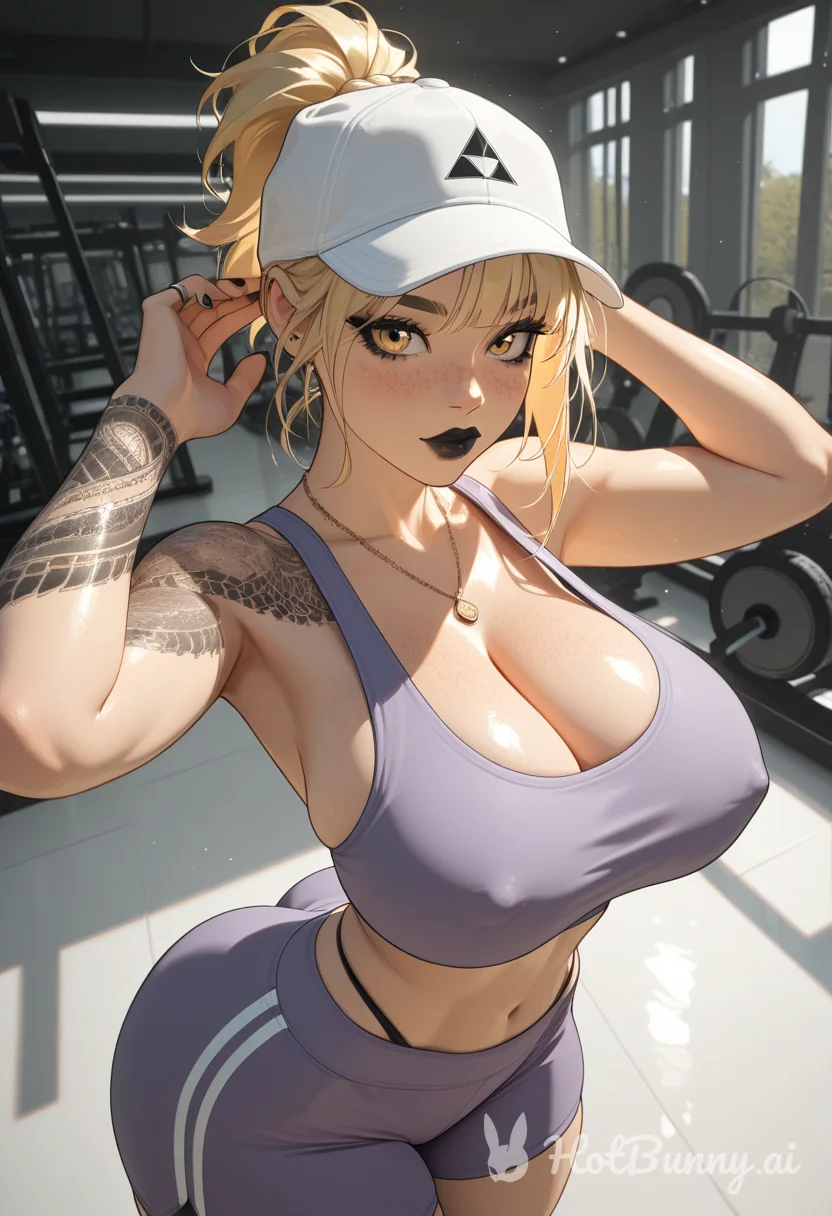 Huge Tits Blonde Lingerie Ai Hentai