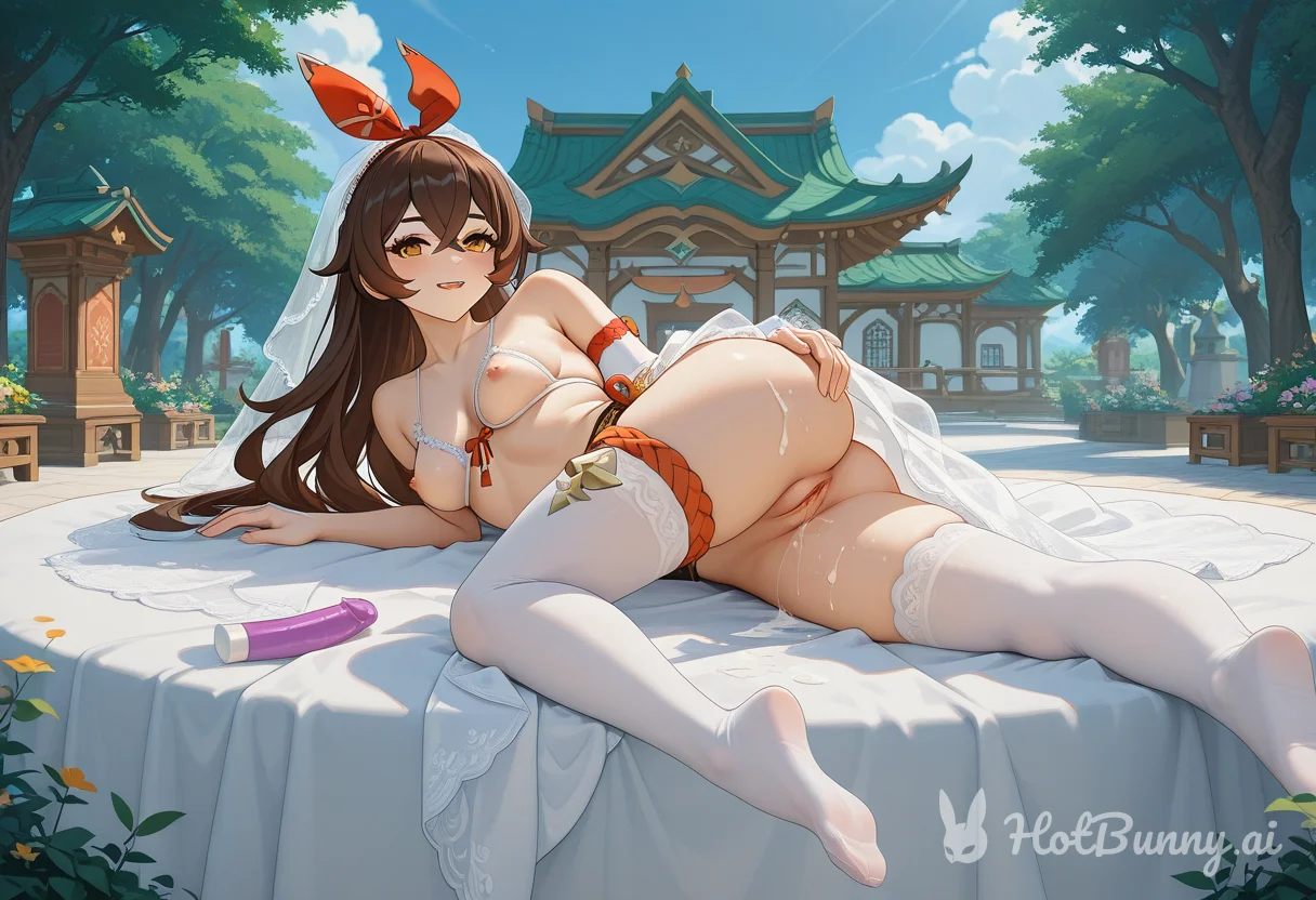 Amber from Genshin Vibrator Ai Hentai