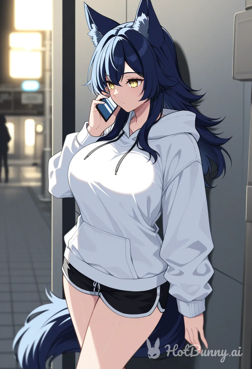 Ookami Mio and Ookami Mio Wolf Girl Ai Hentai
