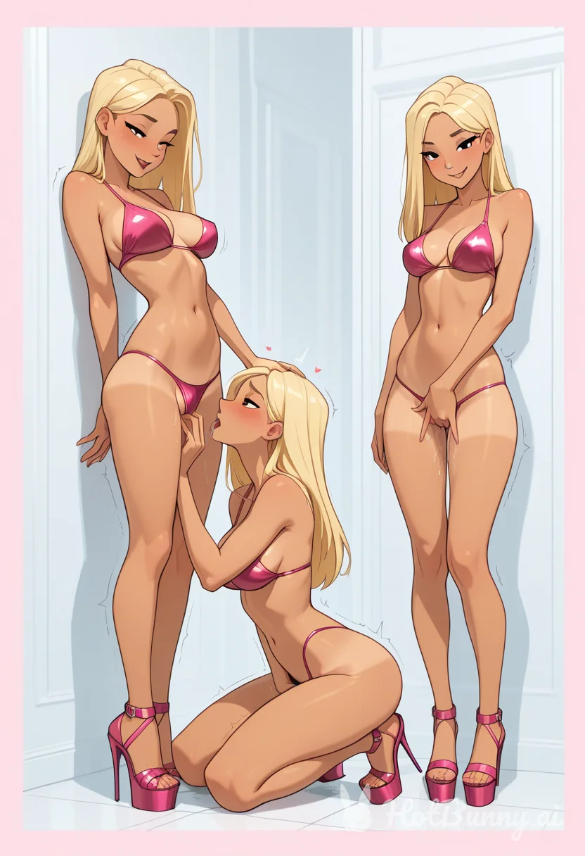Lesbian Ebony Swimsuit Ai Hentai
