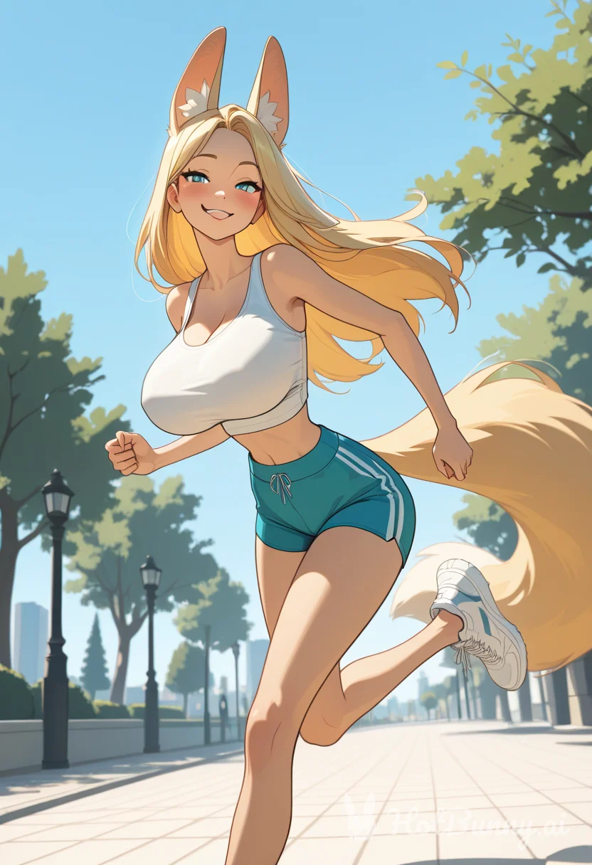 Fox Girl Huge Tits Blonde Ai Hentai