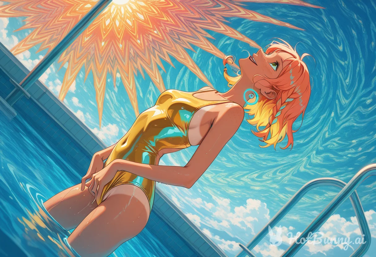 Swimsuit Blonde Ai Hentai