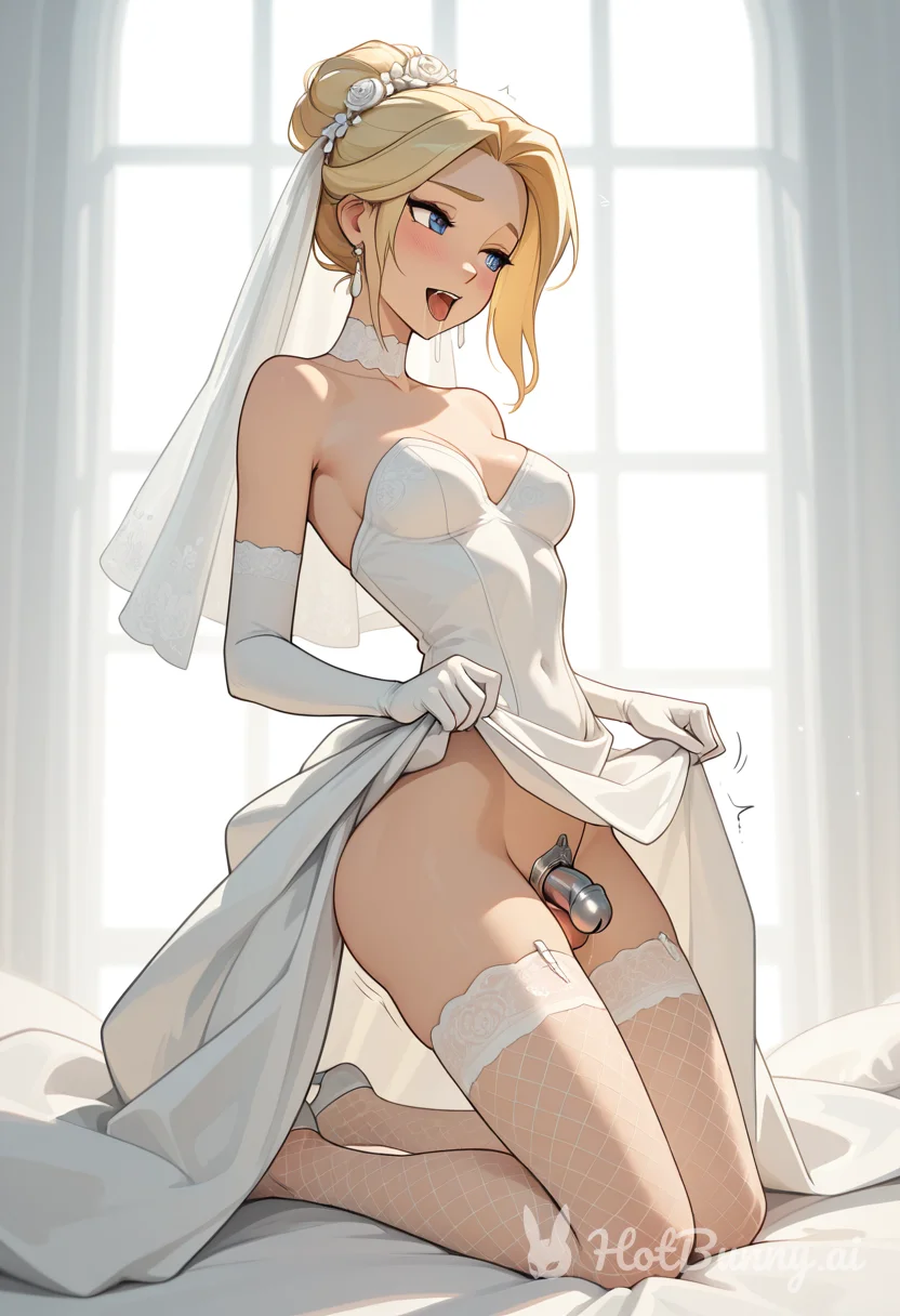 Futanari Blonde Lingerie Ai Hentai