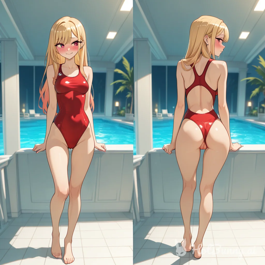 Swimsuit Blonde Ai Hentai