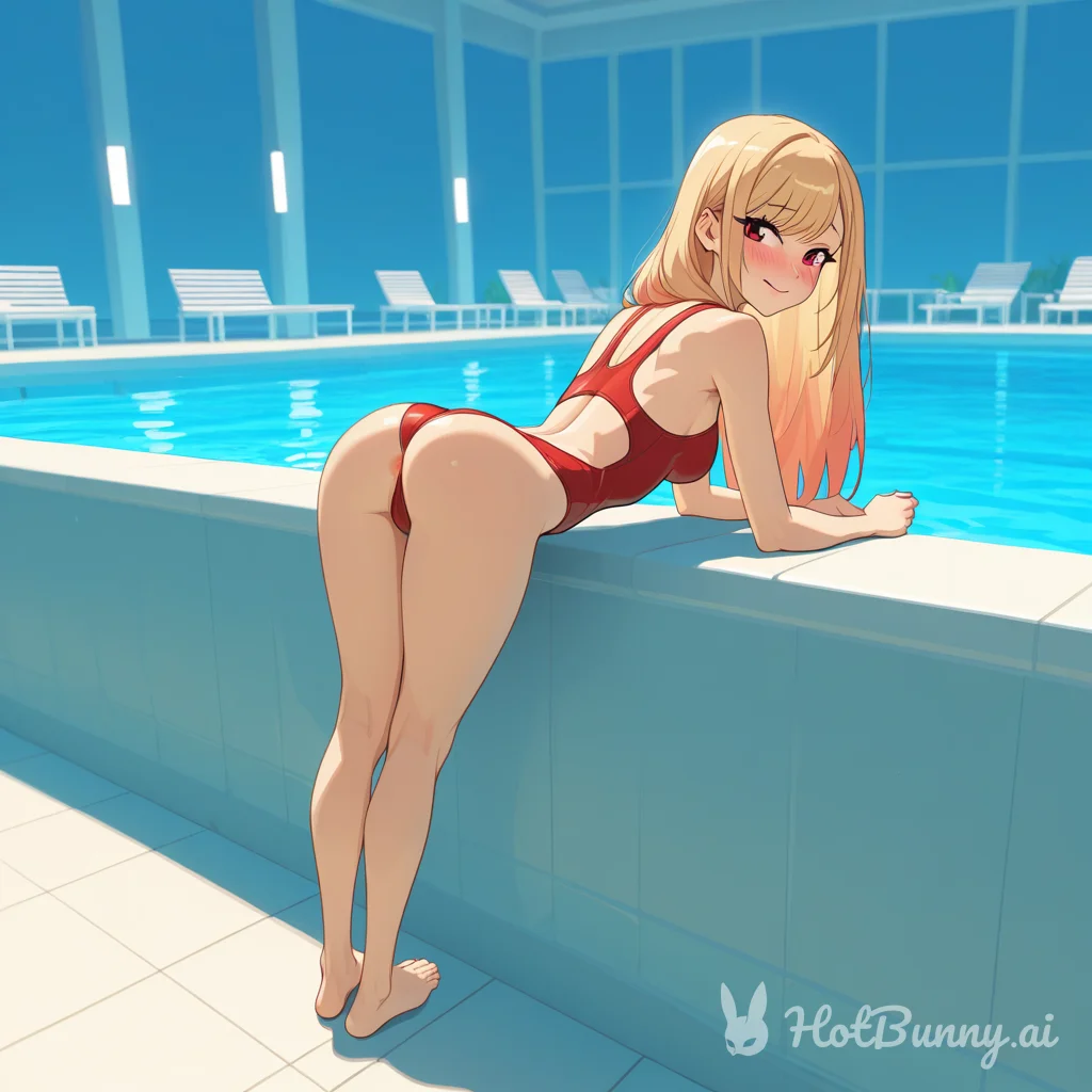 Swimsuit Blonde Ai Hentai