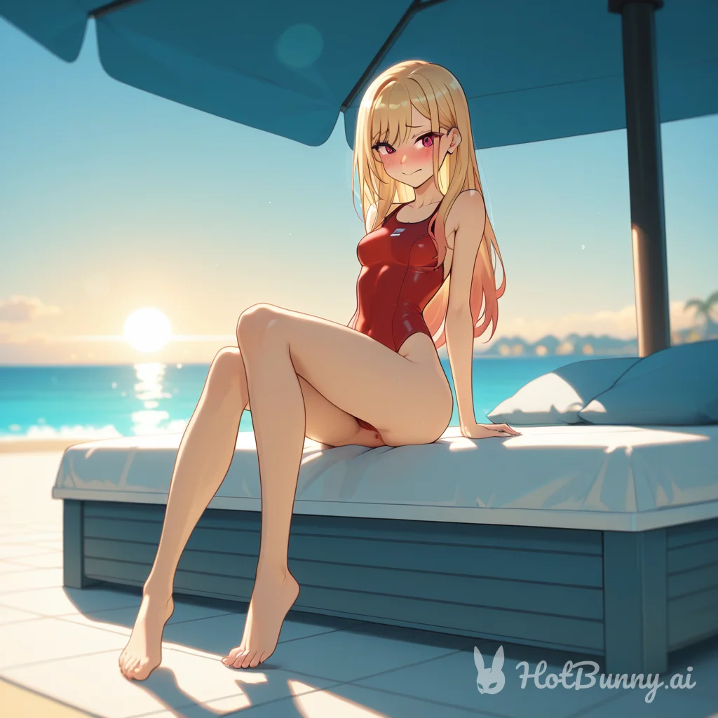 Swimsuit Blonde Ai Hentai
