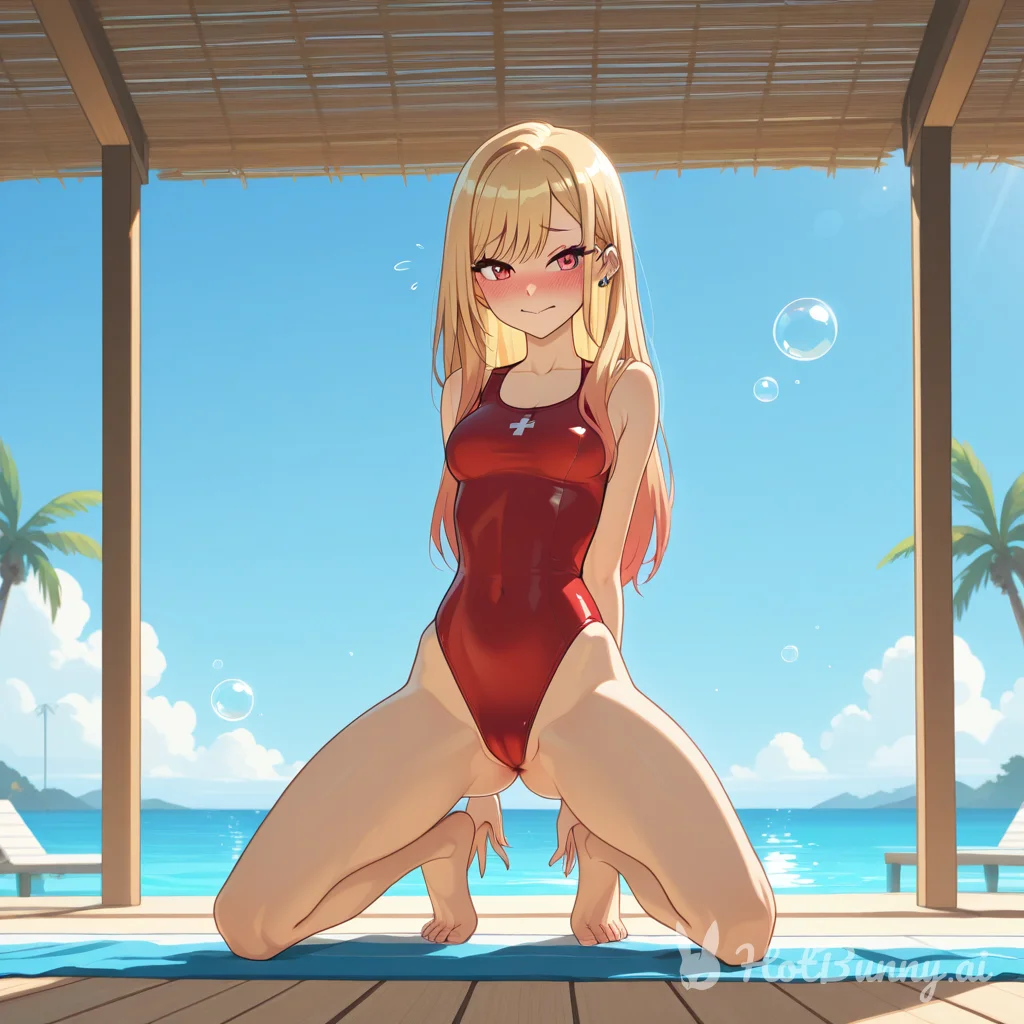 Swimsuit Blonde Ai Hentai