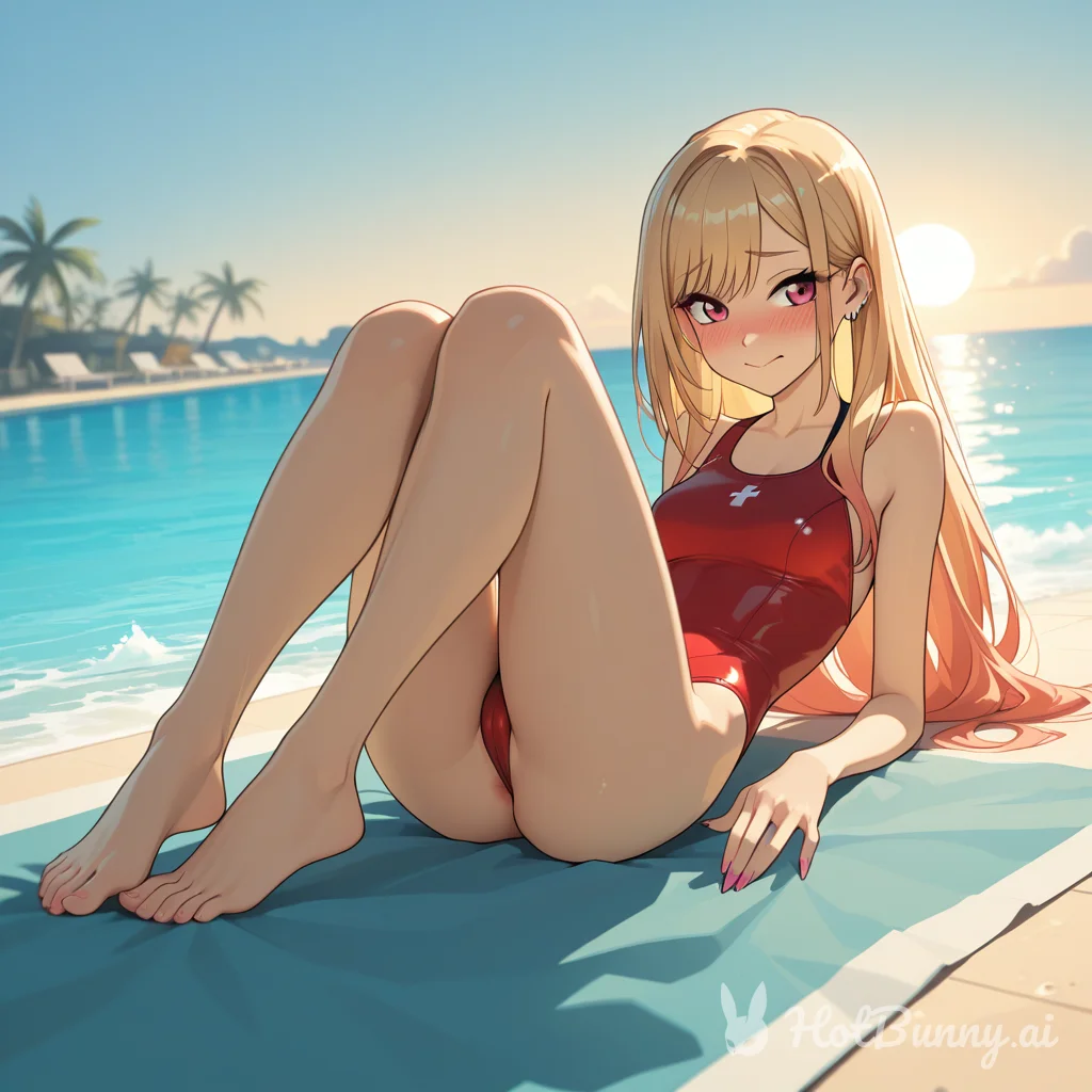 Swimsuit Blonde Ai Hentai