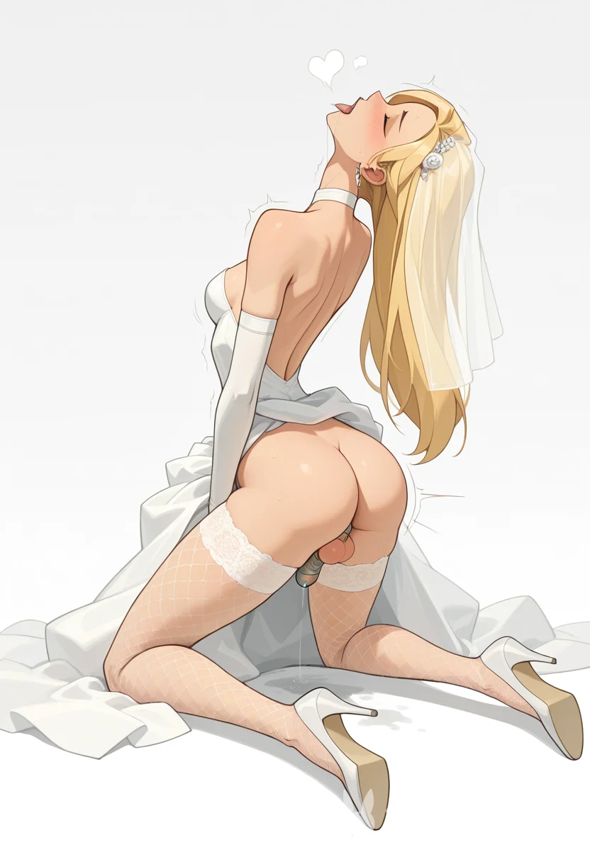 Masturbation Blonde Lingerie Ai Hentai