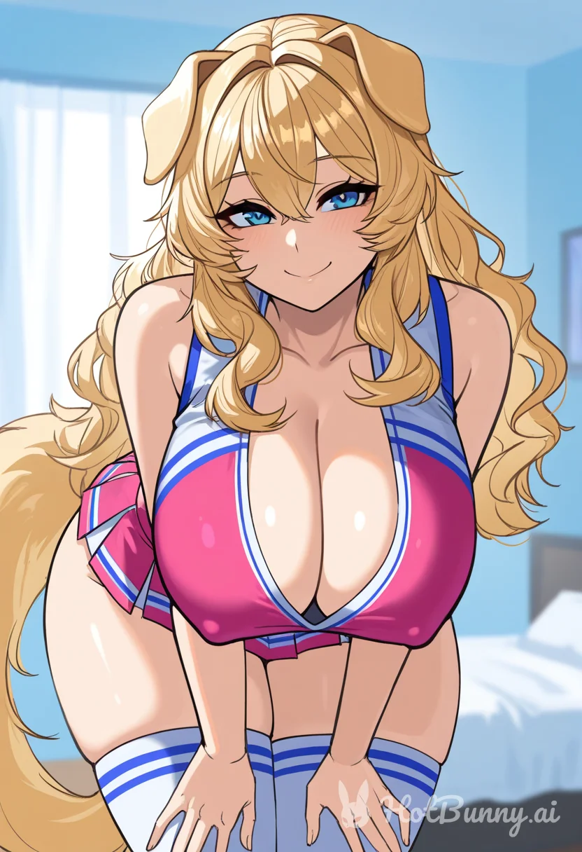 Dog Girl Huge Tits Blonde Ai Hentai
