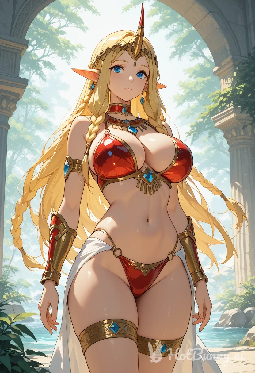 Elf Swimsuit Blonde Ai Hentai