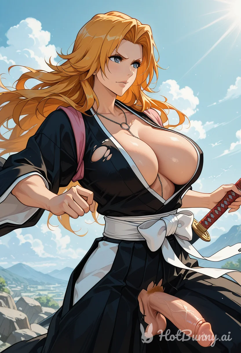 Matsumoto Rangiku from Bleach Futanari Ai Hentai