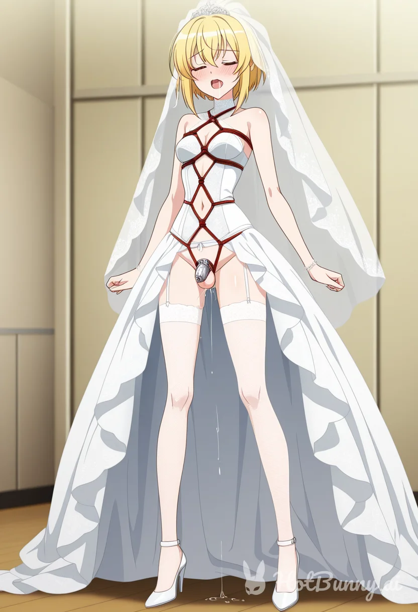 Bondage Lingerie Blonde Ai Hentai