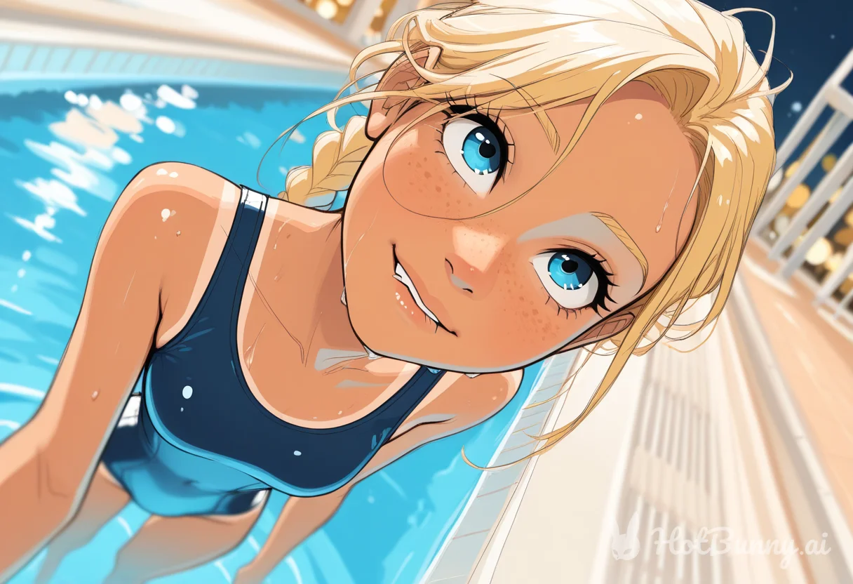 Swimsuit Blonde Ai Hentai