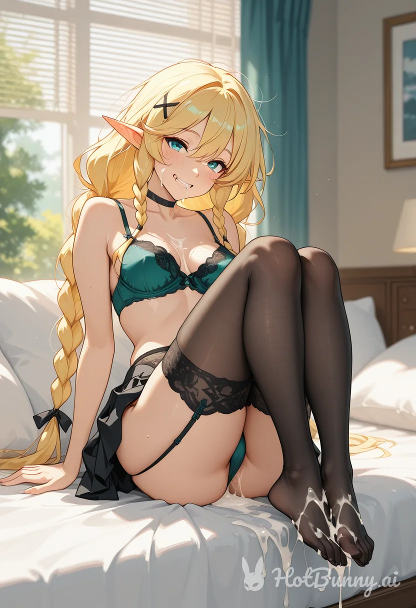 Elf Lingerie Blonde Ai Hentai