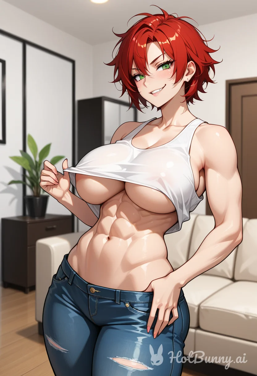 Muscle Girl Tomboy Ai Hentai