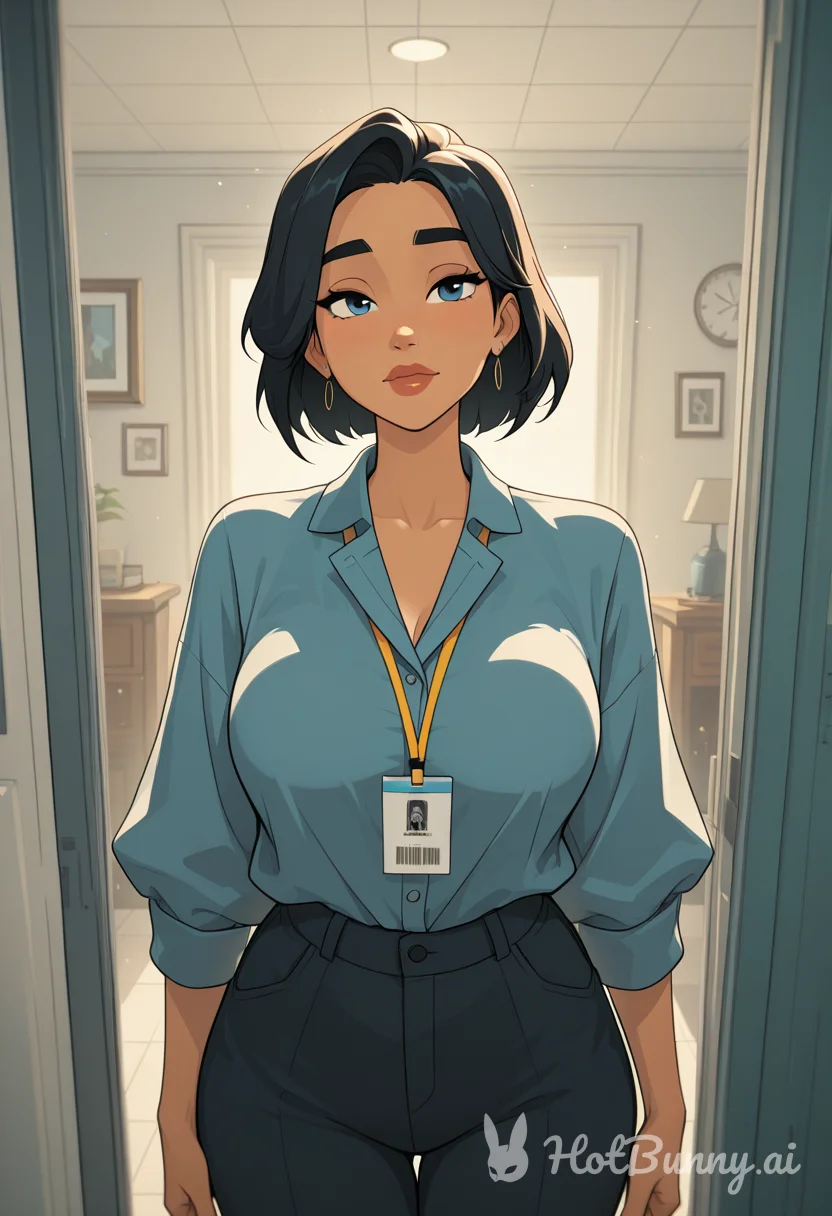 Office Ebony Ai Hentai